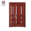 Corrosion copper imitating entry steel door with main gate design